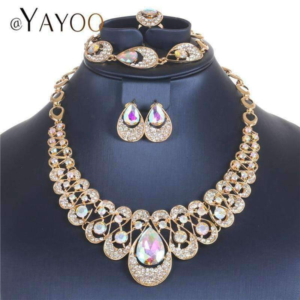 Planet Gates S4308 AYAYOO Jewelry Sets Fashion African Costume Jewelry Set Wedding Jewellery Sets For Women Nigerian Beads Necklace Jewelry Set