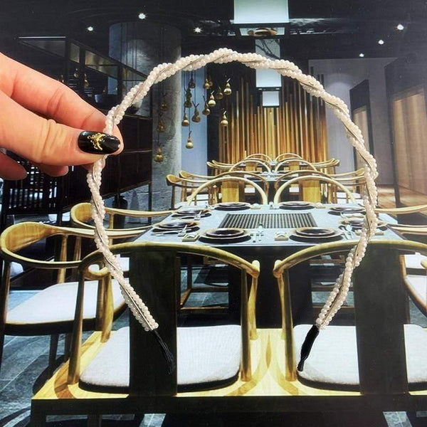 22 Styles Simulation Pearl Hairbands Women Hair Accessories Korean Handmade Bow Flower Hoops Headband Wedding Ornaments