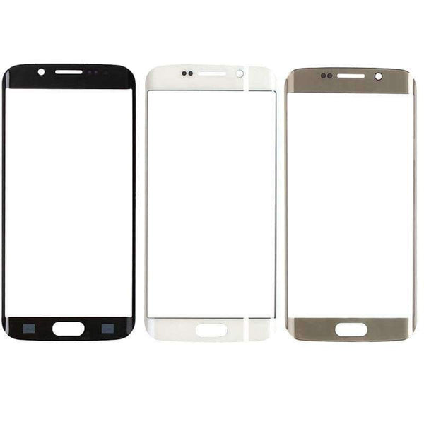 Planet Gates S6 Black Replacement LCD Outer Lens Glass Front Screen Panel For Samsung Galaxy S6 G9200 / S6 Edge G9250 Front Glass Kits