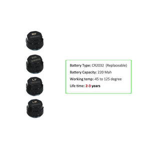 Planet Gates S600 Solar TPMS Tire Pressure Monitoring System Car Windshield Wireless Tyre Pressure Alarm External/Internal sensor