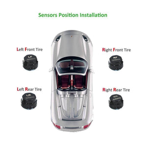 Planet Gates S600 Solar TPMS Tire Pressure Monitoring System Car Windshield Wireless Tyre Pressure Alarm External/Internal sensor