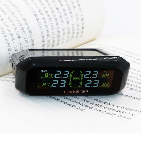 Planet Gates S600 Solar TPMS Tire Pressure Monitoring System Car Windshield Wireless Tyre Pressure Alarm External/Internal sensor