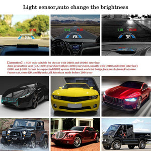 Planet Gates S7 Car Speed Projector Auto Electronics Digital Speedometer Accessories Windshield Projector OBD2 Head Up Display OBD 2 HUD