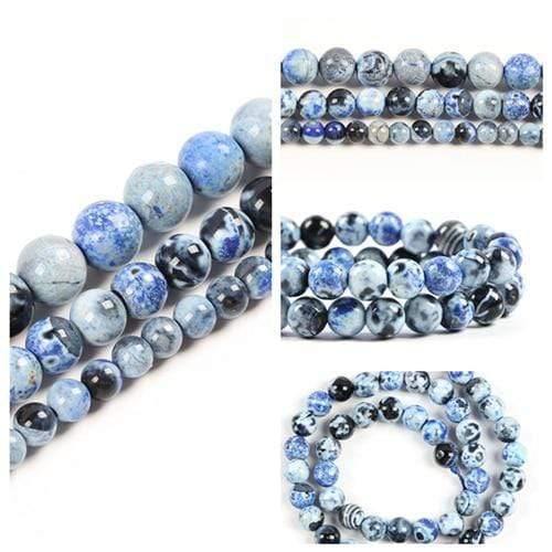 Planet Gates s704 / 8mm 45pcs 6 8 10mm Natural Stone Beads for jewelry making Diy Bracelet Lapis lazuli Tiger Eye Howlite Beads Round loose Beads Wholesale