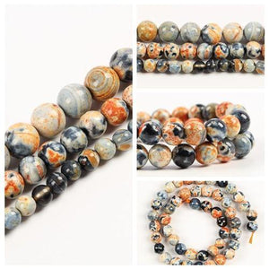 Planet Gates s707 / 6mm 60pcs 6 8 10mm Natural Stone Beads for jewelry making Diy Bracelet Lapis lazuli Tiger Eye Howlite Beads Round loose Beads Wholesale