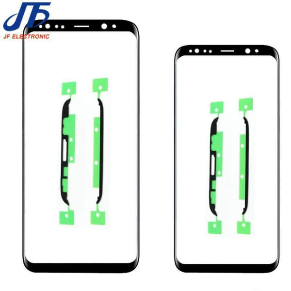 Replacement For Samsung Galaxy S8 G950 G950F / S8 + Plus G955 Black Front Outer Glass Lens With Sticker 1Pcs