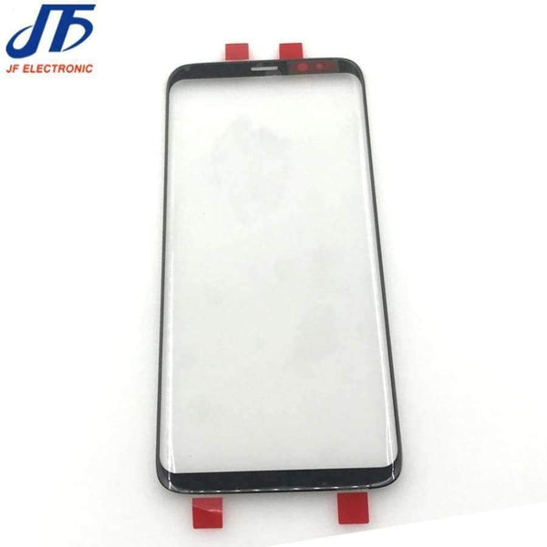 Planet Gates s8 glass Replacement For Samsung Galaxy S8 G950 G950F / S8 + plus G955 black Front Outer Glass Lens With Sticker 1pcs
