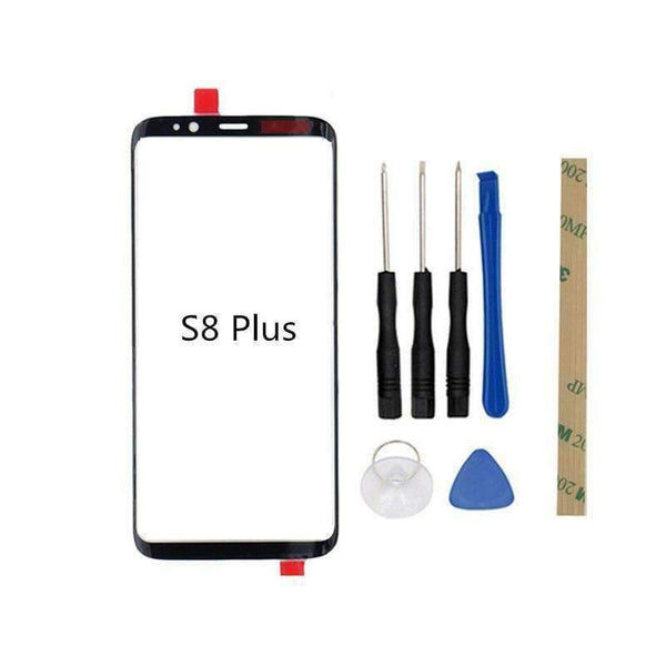 Planet Gates S8 OEM black 6.2" For SAMSUNG Galaxy S8 Plus G955 Front Outer Glass Lens 5.8" For SAMSUNG S8  G950 G950F Touch Panel Front Cover Replacement