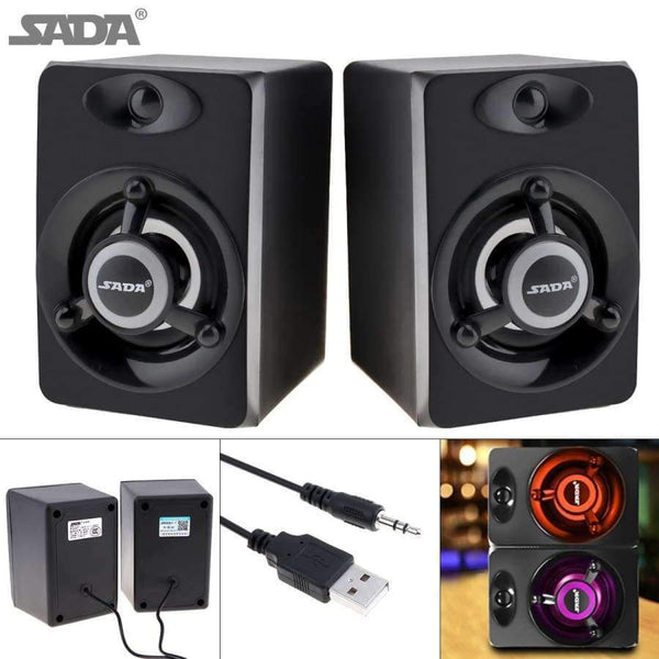 Planet Gates SADA 2018 Newest Subwoofer Deep Bass PC Speaker Portable Music DJ USB Soundar Computer Speakers For laptop Phone TV