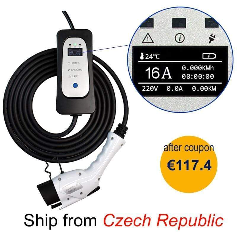 Planet Gates SAE J1772 EV Charger Type 1 Level 2 EVSE Portable Electric Car Charging Stations 8/10/13/16A