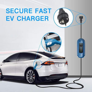 Planet Gates SAE J1772 EV Charger Type1 IEC 62196-2 Type2 Level 2 EVSE Type 2 Connector 8A to16A Electric Car Charging Schuko Plug Leaf Nissa