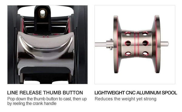 Planet Gates SAEX ELITE Baitcasting Fishing Reel Right Left Hand 13BB 7.3:1 167g Super Light Bait Casting Fishing Reel