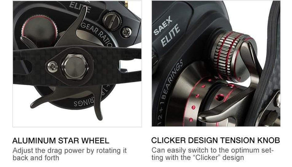 Planet Gates SAEX ELITE Baitcasting Fishing Reel Right Left Hand 13BB 7.3:1 167g Super Light Bait Casting Fishing Reel
