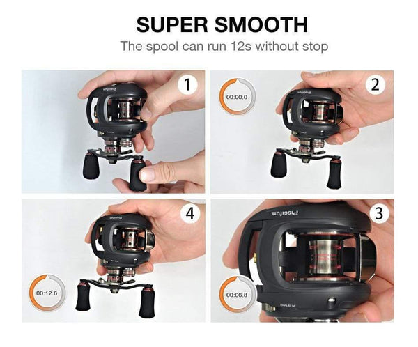 Planet Gates SAEX ELITE Fishing Reel Extra Light Spool Right and Left Hand 13BB 7.3:1 Gear Ratio 167g  Light baitcasting Reel