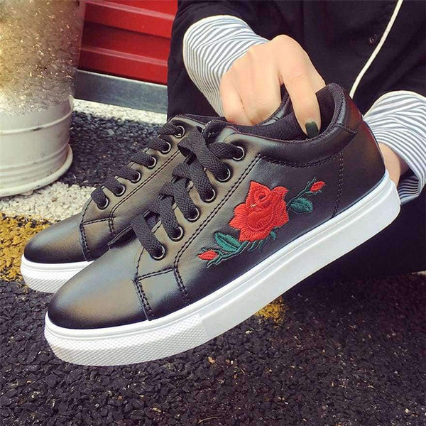 Planet Gates Sagace Flower embroidery trend loafers women sneakers women platform shoes autumn casual women shoes zapatos de mujer MAY 16