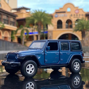Planet Gates Sahara Blue 1:36 JEEPS Sahara Wrangler Gladiator Alloy Car Model Toy Car Alloy Die Cast Off Road Toys Vehicle Collection Kids Gift
