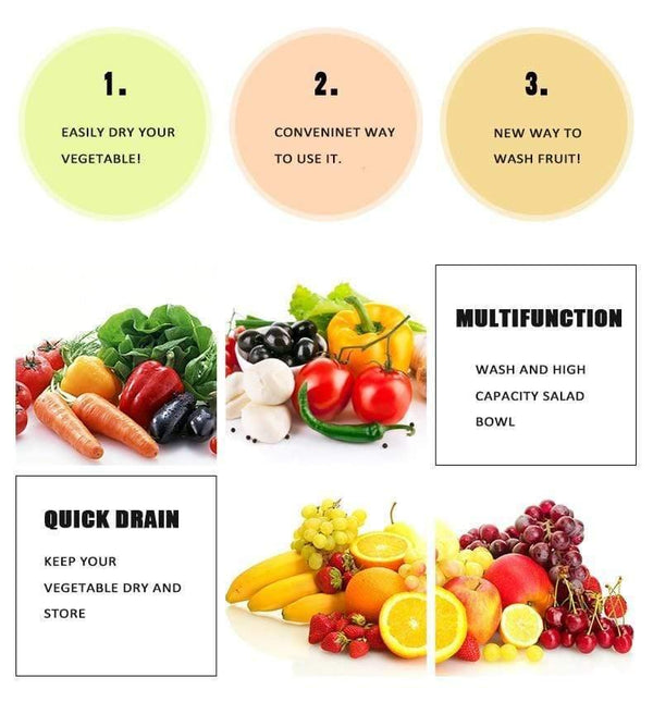 Salad tools bowl Jumbo Salad Spinner Kitchen Tools kitchen accessories Dryer for vegatables and fruits Mixer gadgets