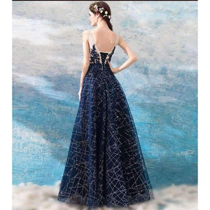 Planet Gates same  as  photo / 2 / Floor Length Evening Dress 2018 Lace Prom Party Dresses Sparkly Sequins wedding party dress Floor Length dress festa