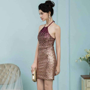 Planet Gates Same as Picture / 2 Sparkly Short Halter Homecoming Dresses 2018 Mini Sequin Cocktail Dresses 2018 Short Cocktail Dress Prom Party Gowns