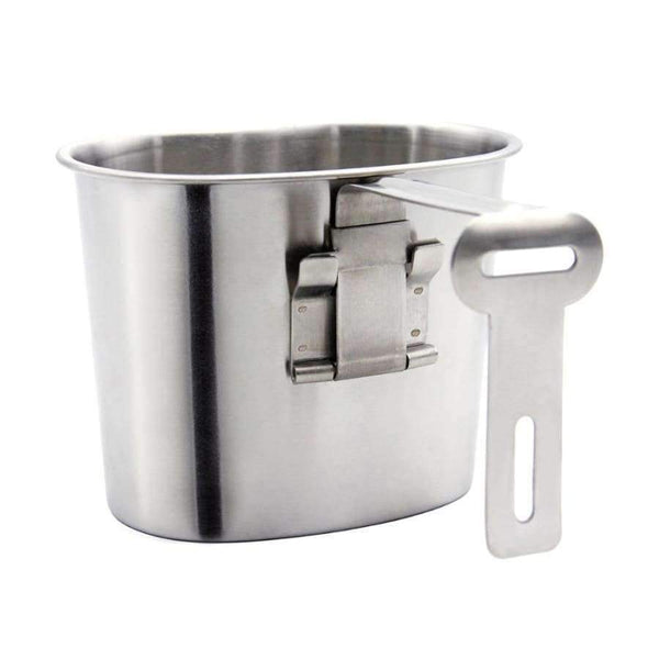 Planet Gates same as picture / China Military Canteen 1L Portable with 0.5 L Cup Green Cover Camping Hiking Army Camping Picnic Travel Accessories