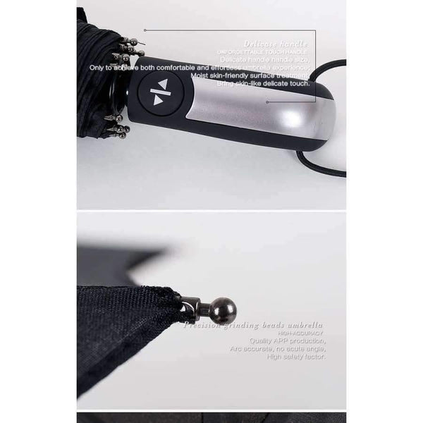 Planet Gates same as picture Resistant Three Folding Automatic Umbrella Rain Women Auto Luxury Big Windproof Umbrellas Men Frame Windproof 10K Parasol