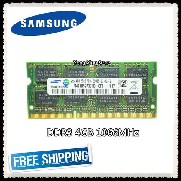 Planet Gates Samsung DDR3 4GB 1066MHz  Laptop memory PC3-8500S notebook RAM 8500 4G SODIMM