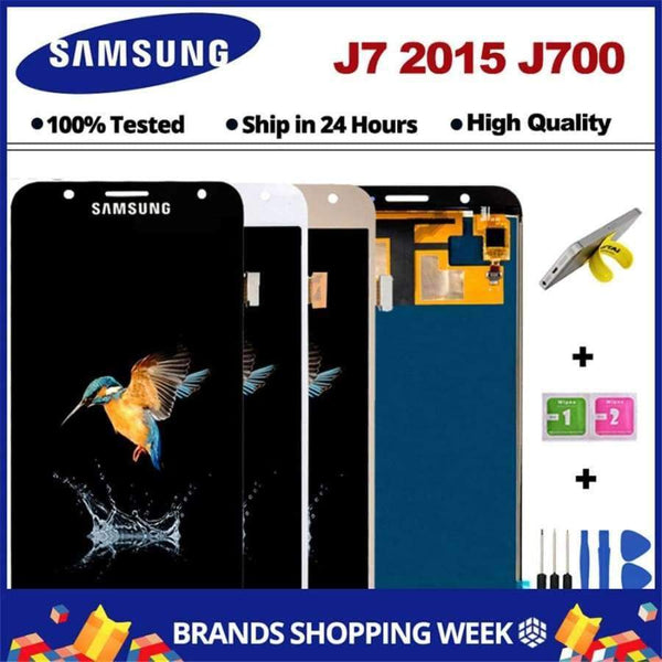 Planet Gates Samsung Galaxy J7 J700 LCD Display+Touch Screen Digitizer Assembly for Samsung J700 2015 J700F J700M LCD