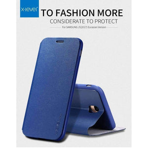 Planet Gates Samsung J7  j730 Case luxury Brand Fiber Soft Silicone+Leather Protective Armor Flip Shockproof Back Phone Case Cover