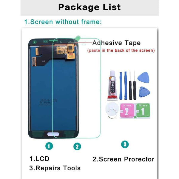 Planet Gates Samsung S5 LCD G900F Display LCD Screen Touch Digitizer Assembly Compatible for Samsung Galaxy S5 G900 G900F LCD