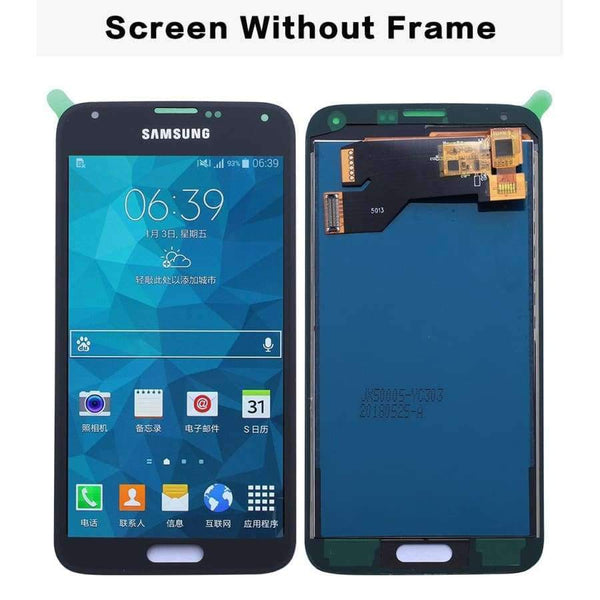 Planet Gates Samsung S5 LCD G900F Display LCD Screen Touch Digitizer Assembly Compatible for Samsung Galaxy S5 G900 G900F LCD