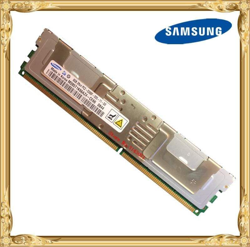 Planet Gates Samsung Server memory DDR2 8GB 16GB 667MHz PC2-5300F RAM ECC FBD FB-DIMM Fully Buffered 240pin 5300 8G 2Rx4