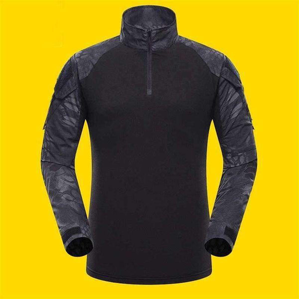 Planet Gates Sand python pattern / S Hunting Clothes Outdoor Sports Men Military CamouflageSoldiers CombatT-Shirt Long Sleeve Frog T-Shirts