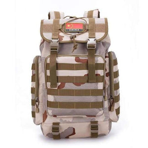 Planet Gates SANSHA SHUMA / 50 - 70L Military Tactical Backpack Army Molle Waterproof Sports Bag Climbing Rucksack for Outdoor Hiking Camping Hunting Backpacks