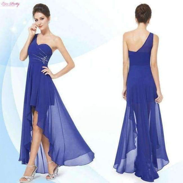 Evening Dresses Ever-Pretty  Sexy One Shoulder Chiffon Fashion 2018 Fashion Vestidos Evening Dresses