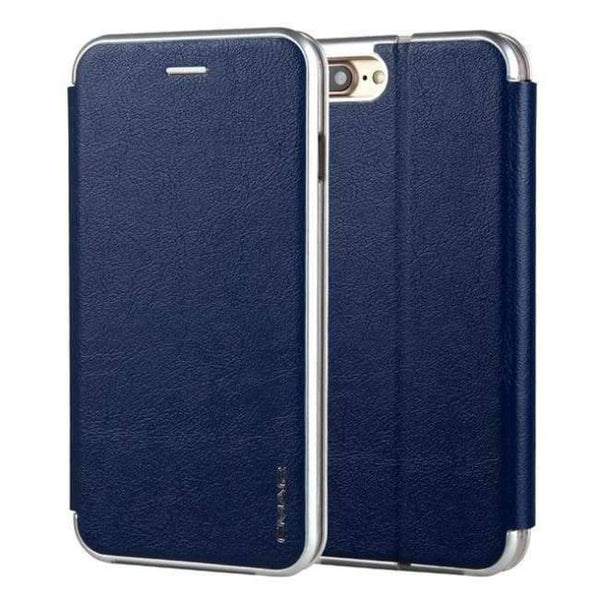 Planet Gates Sapphire Blue / For iphone 7 iPhone 7 Case Luxury Brand Flip Cover Coque iphone 8 Phone Case For Funda iphone 7 8 Case Leather Wallet Bag