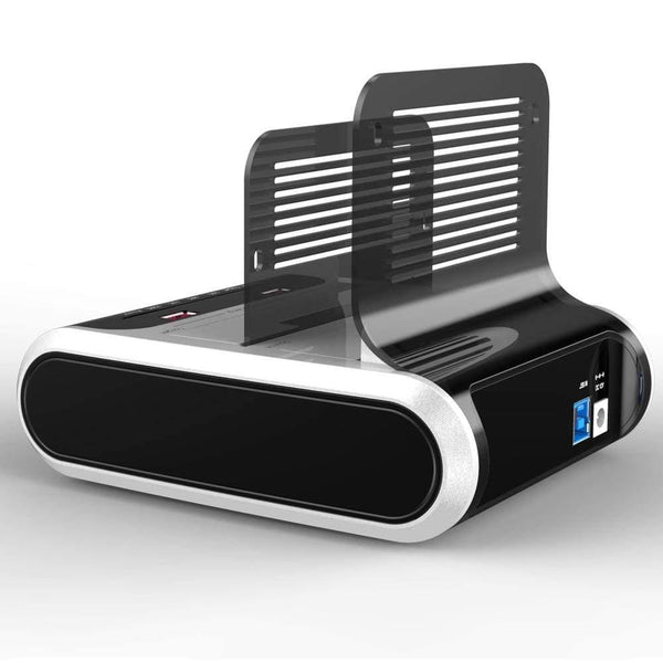 SATA HDD 2.5"3.5" External Hard Drive USB 3.0 Docking Station 5Gbps Offline Clone Card Reader for Hard Drive up to 10TB