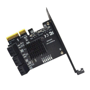 Planet Gates SATA PCI e Adapter 6 Ports SATA 3.0 to PCI Express x4 Expansion Card SATA3.0 PCIe PCI-e SATA Controller for HDD ASMedia ASM1166