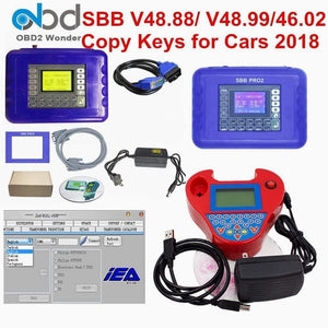 Planet Gates SBB Pro2 V48.88 V48.99 V46.02 + Mini Zedbull Auto Key Programmer SBB Pro 2 48.88 48.99 Version Zed Bull OBD2 Key Maker