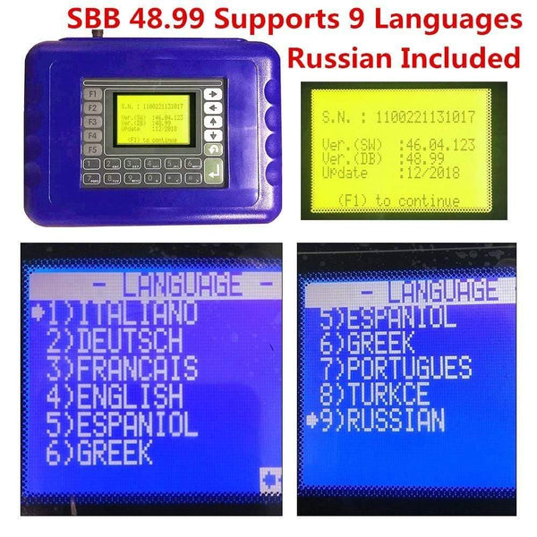Planet Gates SBB Pro2 V48.88 V48.99 V46.02 + Mini Zedbull Auto Key Programmer SBB Pro 2 48.88 48.99 Version Zed Bull OBD2 Key Maker