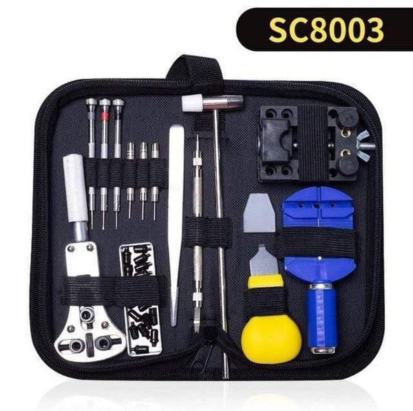 Planet Gates SC8003 Watch Repair Tools Kit Watch Case Opener Link Spring Bar Remover Watchmaker Repair Devices Set Screwdrivers Tweezers