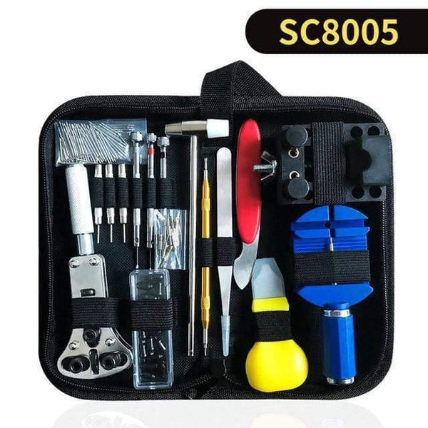 Planet Gates SC8005 Watch Repair Tools Kit Watch Case Opener Link Spring Bar Remover Watchmaker Repair Devices Set Screwdrivers Tweezers