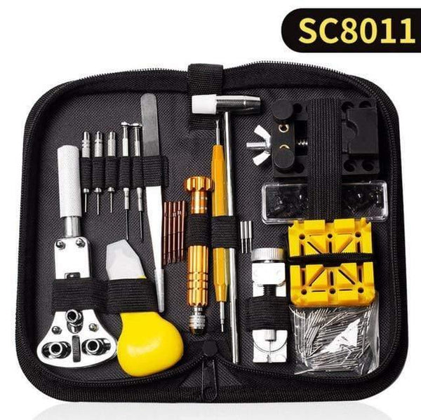 Planet Gates SC8011 Watch Repair Tools Kit Watch Case Opener Link Spring Bar Remover Watchmaker Repair Devices Set Screwdrivers Tweezers