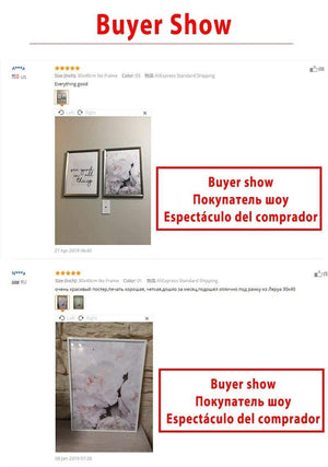 Planet Gates Scandinavian Style Peony Flower Canvas Print Large Wall Art Posters and Prints Quote Poster Flower Wall Pictures for Living Room