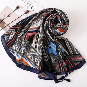 Planet Gates Scarf Geometric Large Blanket Wrap Fashion Long Tassel Shawl Ethnic Head Scarf Hijab HOT [0223]