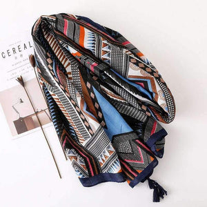 Planet Gates Scarf Geometric Large Blanket Wrap Fashion Long Tassel Shawl Ethnic Head Scarf Hijab HOT [0223]