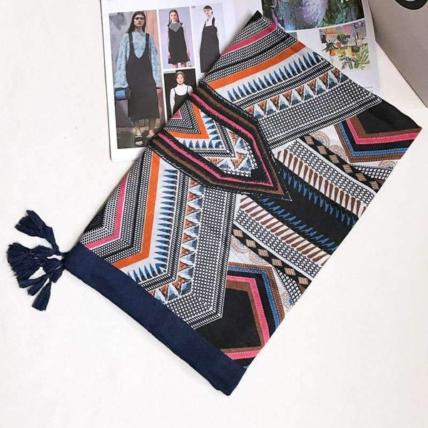 Scarf Geometric Large Blanket Wrap Fashion Long Tassel Shawl Ethnic Head Scarf Hijab Hot [0223]