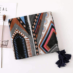 Planet Gates Scarf Geometric Large Blanket Wrap Fashion Long Tassel Shawl Ethnic Head Scarf Hijab HOT [0223]