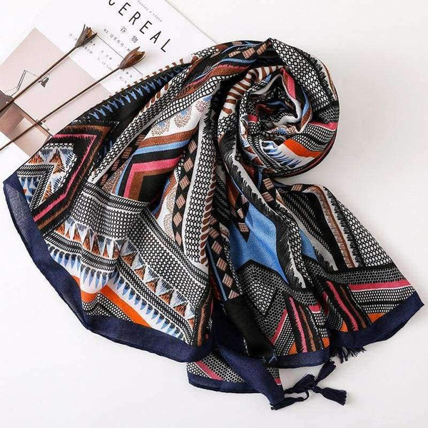 Planet Gates Scarf Geometric Large Blanket Wrap Fashion Long Tassel Shawl Ethnic Head Scarf Hijab HOT [0223]