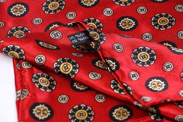 Planet Gates Scarf luxury brand men foulard Satin Scarves,Retro Soft Scooter bandana pattern male shawls and wraps