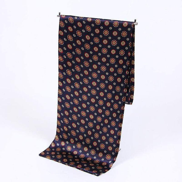 Planet Gates Scarf luxury brand men foulard Satin Scarves,Retro Soft Scooter bandana pattern male shawls and wraps